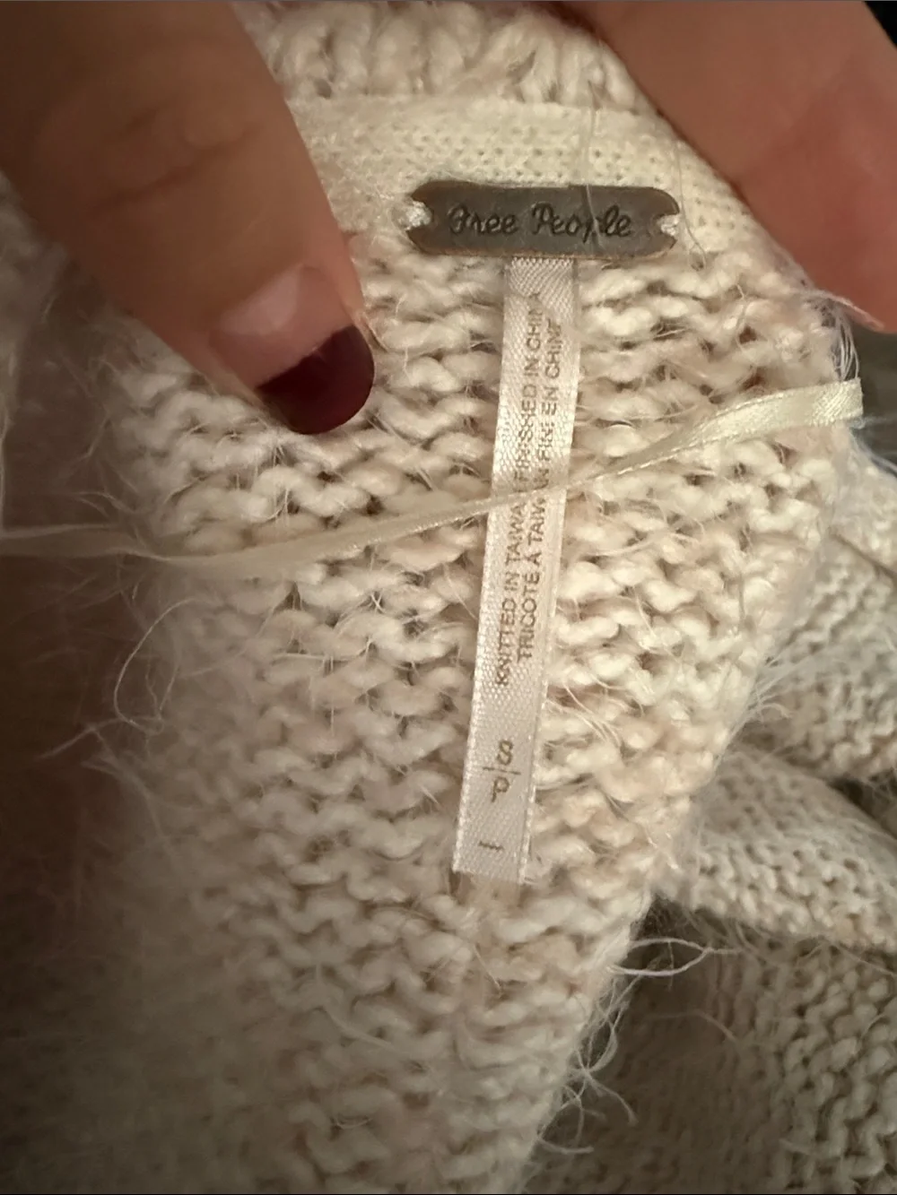 Free People NEVERMIND CARDIGAN IN CREME BRULEE